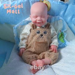 18.5 Platinum Silicone Doll 3.16kg Reborn Baby Dolls Soft Silicone Body BoyDoll