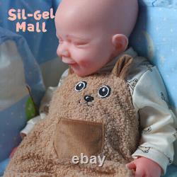 18.5 Platinum Silicone Doll 3.16kg Reborn Baby Dolls Soft Silicone Body BoyDoll