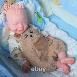 18.5 Platinum Silicone Doll 3.16kg Reborn Baby Dolls Soft Silicone Body BoyDoll