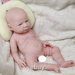 18.5 Realistic Reborn Baby Dolls Silicone Real Handmade Boy Newborn Doll Gift