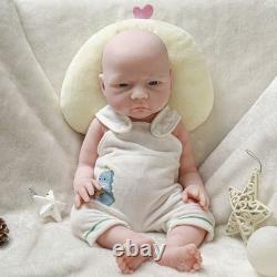 18.5 Realistic Reborn Baby Dolls Silicone Real Handmade Boy Newborn Doll Gift