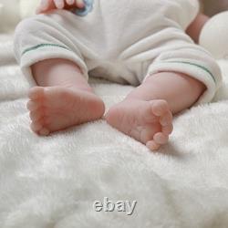 18.5 Realistic Reborn Baby Dolls Silicone Real Handmade Boy Newborn Doll Gift