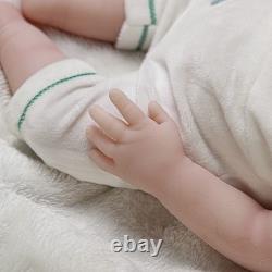 18.5 Realistic Reborn Baby Dolls Silicone Real Handmade Boy Newborn Doll Gift