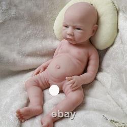 18.5 Realistic Reborn Baby Dolls Silicone Real Handmade Boy Newborn Doll Gift