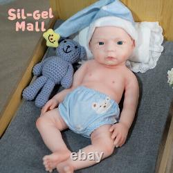 18.5'' Reborn Baby Dolls Adorable Newborn Girl Platinum Silicone Baby Doll US