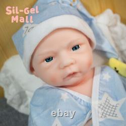 18.5'' Reborn Baby Dolls Adorable Newborn Girl Platinum Silicone Baby Doll US