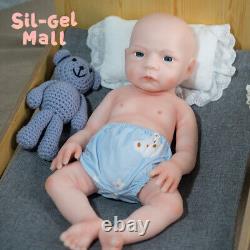 18.5'' Reborn Baby Dolls Adorable Newborn Girl Platinum Silicone Baby Doll US