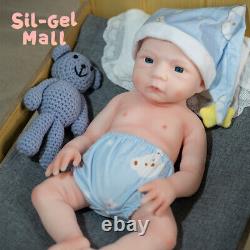 18.5'' Reborn Baby Dolls Adorable Newborn Girl Platinum Silicone Baby Doll US