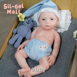 18.5'' Reborn Baby Dolls Adorable Newborn Girl Platinum Silicone Baby Doll US