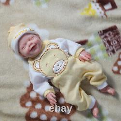 18.5 Reborn Baby Dolls Platinum Silicone Baby Girl Dolls with Drink-Wet System