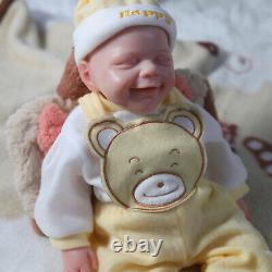 18.5 Reborn Baby Dolls Platinum Silicone Baby Girl Dolls with Drink-Wet System