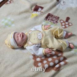 18.5 Reborn Baby Dolls Platinum Silicone Baby Girl Dolls with Drink-Wet System