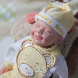 18.5 Reborn Baby Dolls Platinum Silicone Baby Girl Dolls with Drink-Wet System