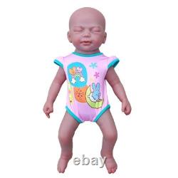 18.5 Reborn Doll Newborn Girl Full Body Silicone Brown, Baby Handmade Ideal Toy