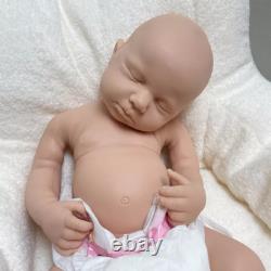 18.5 Reborn Doll Washable 6.8lb Full Body Silicone Newborn Baby Xmas Gift