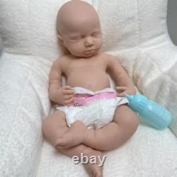 18.5 Reborn Doll Washable 6.8lb Full Body Silicone Newborn Baby Xmas Gift