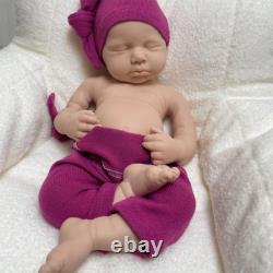 18.5 Reborn Doll Washable 6.8lb Full Body Silicone Newborn Baby Xmas Gift