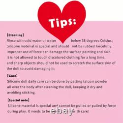 18.5 Reborn Doll Washable 6.8lb Full Body Silicone Newborn Baby Xmas Gift