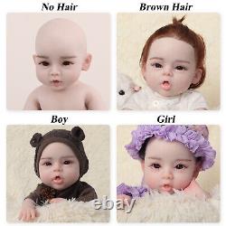 18.5 Silicone Baby Full Body Dolls Real Reborn Baby Doll Newborn Baby Doll