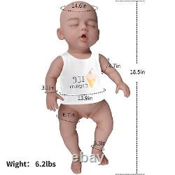 18.5 Silicone Baby Full Body Dolls Real Reborn Baby Doll Newborn Baby Doll