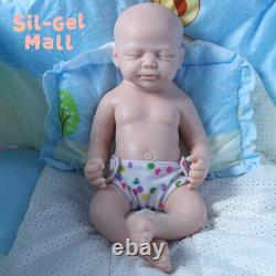 18.5 Sleeping Newborn 2.8kg Full Platinum Silicone Dolls Reborn Baby Girl Doll