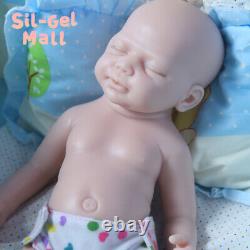 18.5 Sleeping Newborn 2.8kg Full Platinum Silicone Dolls Reborn Baby Girl Doll