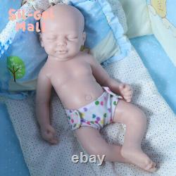 18.5 Sleeping Newborn 2.8kg Full Platinum Silicone Dolls Reborn Baby Girl Doll