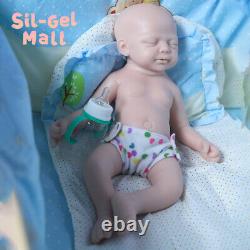 18.5 Sleeping Newborn 2.8kg Full Platinum Silicone Dolls Reborn Baby Girl Doll