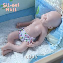 18.5 Sleeping Newborn 2.8kg Full Platinum Silicone Dolls Reborn Baby Girl Doll