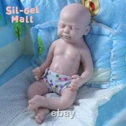 18.5 Sleeping Newborn 2.8kg Full Platinum Silicone Dolls Reborn Baby Girl Doll