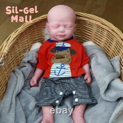 18.5 in Handmake Full Body Silicone Reborn Baby Dolls Realistic Babies Boy Dolls