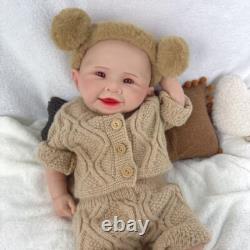 18.5'' solid silicone doll silicone reborn doll silicone girl doll toys gifts