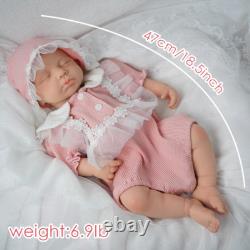18.5'' solid silicone doll silicone reborn doll silicone girl doll toys gifts