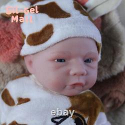 18.5Drink-Wet System 3kg Full Body Soft Silicone Reborn Baby Doll Handmade Doll