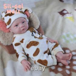 18.5Drink-Wet System 3kg Full Body Soft Silicone Reborn Baby Doll Handmade Doll