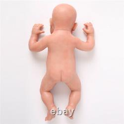 18.5Full Body Soft Silicone Chubby Baby Lifelike Sleeping Reborn Baby Girl Doll