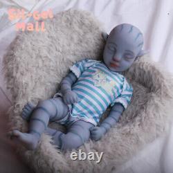 18.5Handmake Silicone Art Dolls Lifelike Reborn Baby Doll Soft Body Newborn Boy