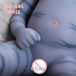 18.5Handmake Silicone Art Dolls Lifelike Reborn Baby Doll Soft Body Newborn Boy