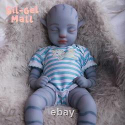 18.5Handmake Silicone Art Dolls Lifelike Reborn Baby Doll Soft Body Newborn Boy