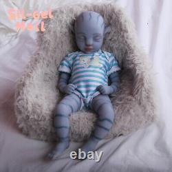 18.5Handmake Silicone Art Dolls Lifelike Reborn Baby Doll Soft Body Newborn Boy