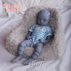 18.5Handmake Silicone Art Dolls Lifelike Reborn Baby Doll Soft Body Newborn Boy