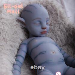 18.5Handmake Silicone Art Dolls Lifelike Reborn Baby Doll Soft Body Newborn Boy