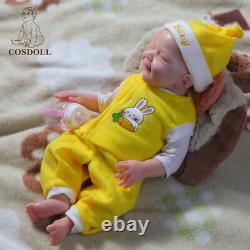 18.5Lifelike Reborn Baby Doll Full Body Silicone Real Touch Pretty Girl Newborn