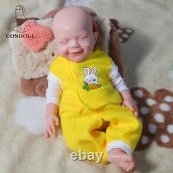18.5Lifelike Reborn Baby Doll Full Body Silicone Real Touch Pretty Girl Newborn