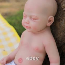 18.5Realistic Cute Newborn Girl Handmake Silicone Reborn Baby Dolls US Stock