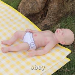 18.5Realistic Cute Newborn Girl Handmake Silicone Reborn Baby Dolls US Stock