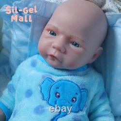 18.5Realistic Full Body Platinum Silicone Reborn Baby Dolls Can Drink Water&Pee