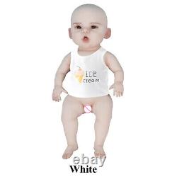 18.5in Reborn Baby Dolls Full Body Silicone Baby Doll Newborn Silicone Baby Girl