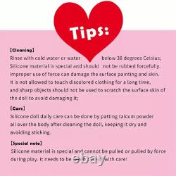 18.9 Painted Reborn Doll Floppy Asleep Full Silicone Newborn Baby Doll Toy Gift