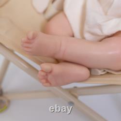 18'' Adorable Reborn Baby GIRL Full Body Silicone Doll Kids Playmate Toys